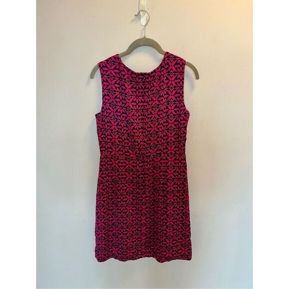 Diane Von Furstenburg size 4 pink navy shift sheath dress - Picture 2 of 4